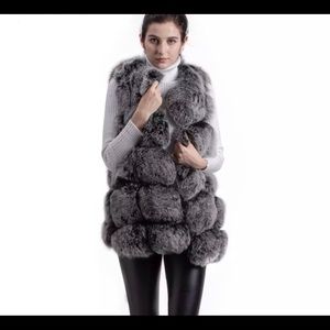 Real fox fur vest NWOT